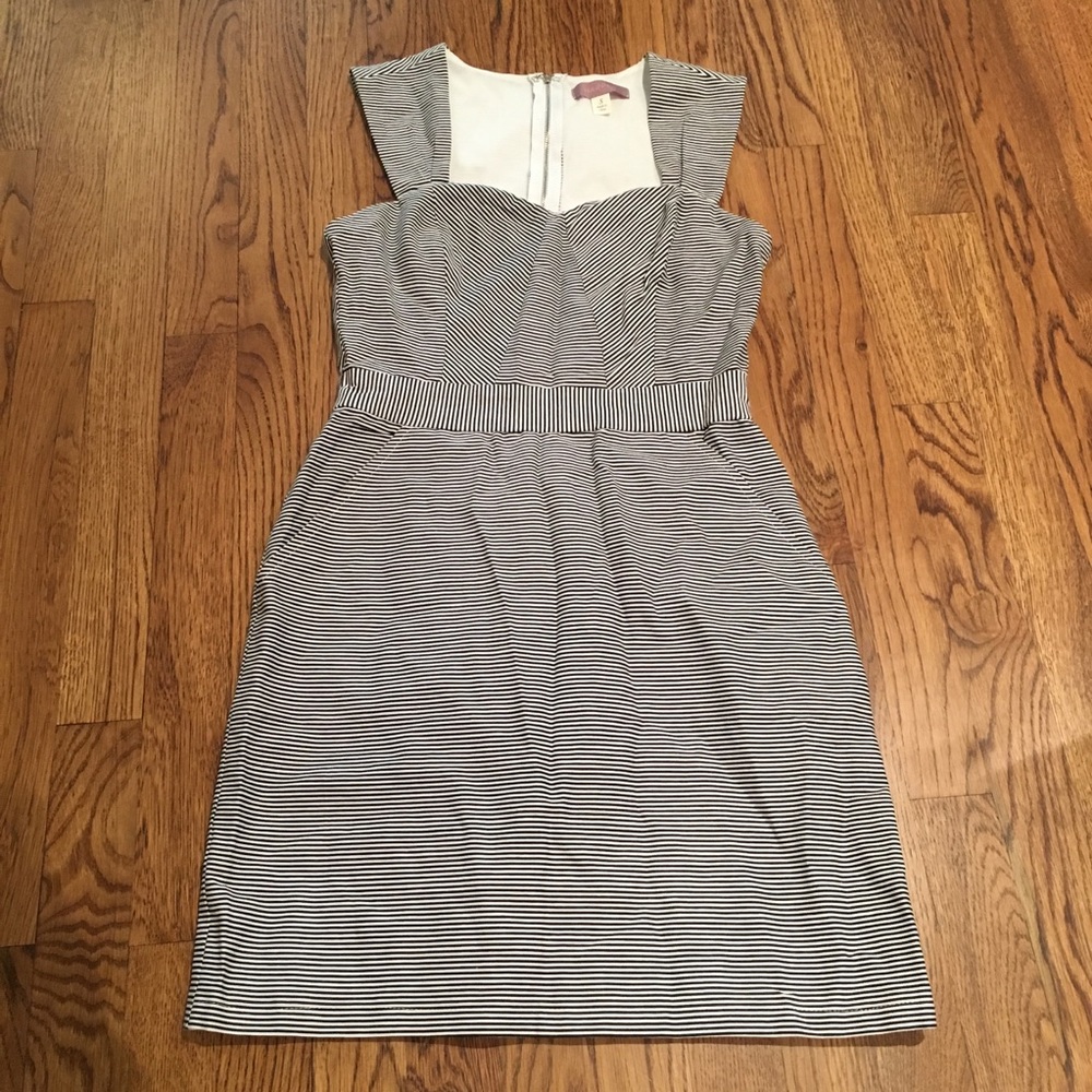 Harper Black & White Strapless Dress - Size S